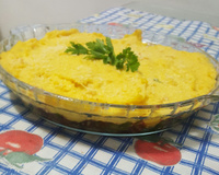 Escondidinho de carne seca com mandioquinha