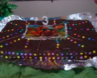 Bolo de chocolate recheado