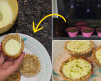 Tortinha de limão dos deuses para quem segue alimentação saudável e proteica: até quem come açúcar vai pedir essa receita!