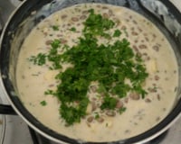 Feijão verde cremoso