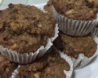 Muffins de aveia, canela e maçã