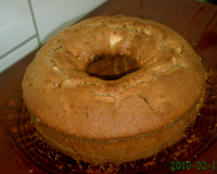 Bolo de maçã com fibras