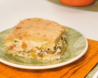 Torta de frango cremosa