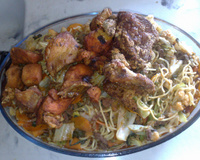 Yakisoba com espaguete