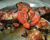 Berinjela recheada do Burcão