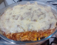 Massa de torta com sobras de arroz