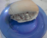 Pão com ovo e bacon