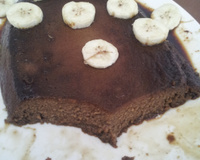 Pudim de banana e café
