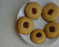 Biscoito amanteigado de goiabada