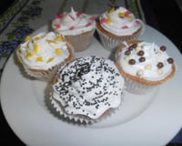 Cupcakes de baunilha