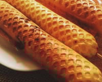 Crepe no palito (crepe suíço)