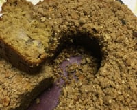 Bolo de banana com aveia