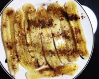 Banana como canela no micro-ondas