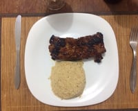 Lombo ao molho de maracujá