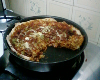 Pizza à moda de chicago