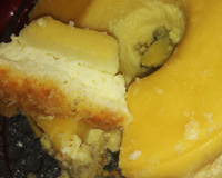 Bolo de fubá cremoso com coco