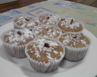 Bolinhos de banana com passas do Lúcio Cezar