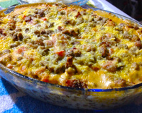 Feijão de corda com creme de leite e carne seca