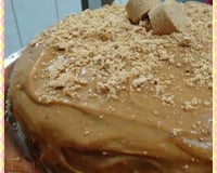 Bolo junino de paçoca