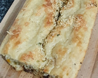 Pão de forma caseiro com recheio