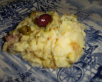 Bacalhau de forno com purê à moda do Antonio