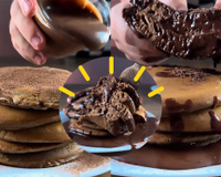 Todo sábado eu como essa autêntica panqueca americana de chocolate: é tão fácil que até quem não sabe cozinhar acerta essa receita!