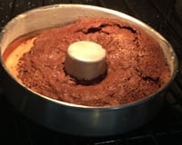 Bolo mesclado de liquidificador