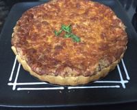 Quiche de queijo e presunto