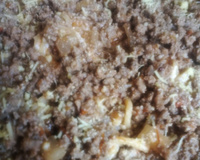 Macarrão com carne moída