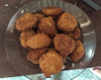 Bolinho de arroz vegano