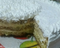 Pão de ló com recheio de maracujá