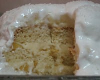 Bolo gelado de pêssego