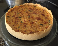 Quiche de Queijos e Bacon