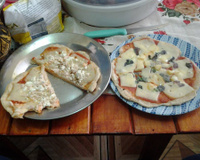 Pizza de frigideira sem fermento