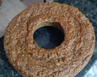 Bolo diet de banana, sem farinha e sem açúcar