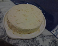 Bolo falso de chocolate branco