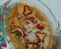 Filé de peixe na cama de batata