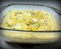Batata gratinada ao creme de castanha-do-pará
