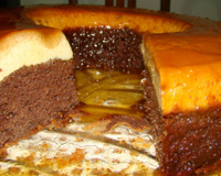 Bolo pudim de laranja