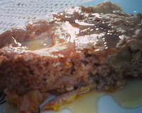 Bolo integral de aveia e frutas