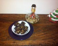 Fudge de chocolate com nozes e damasco