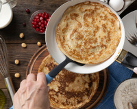 4 ingredientes e 3 passos simples: uma das melhores receitas de panquecas caseiras que já fiz e comi