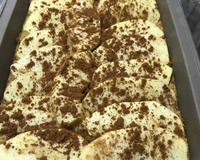 Bolo light de maçã e banana