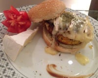 Hamburguer vegetariano do Rafael