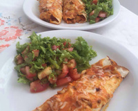 Panqueca com carne moída