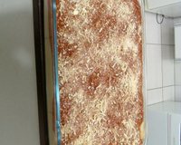 Polenta cremosa com molho de carne moída