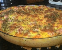 Batata de forno com frango rápida