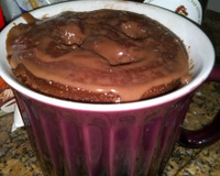Bolo de chocolate de caneca