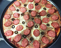 Pizza low carb couve-flor Saraiva