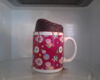 Bolo de caneca de micro-ondas